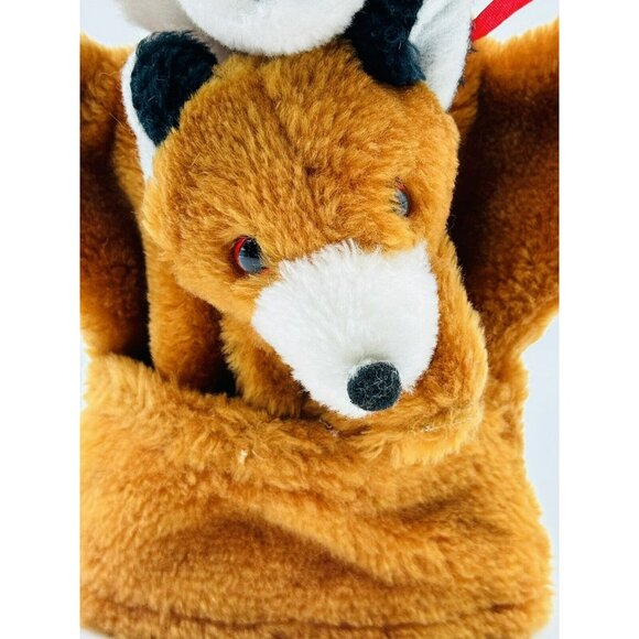 Pedigree Pocket Puppets Fox Baby Hand Finger Lot of 2 Plush Stuffed Animal VTG - Picture 4 of 13